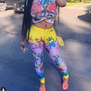 Versace leggings size 6